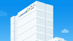 Tecknad bild av Luxshares kontor