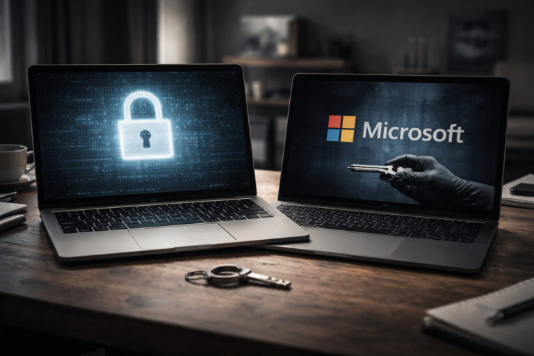 Kryptering på låtsas, därför skiljer sig Mac från Windows