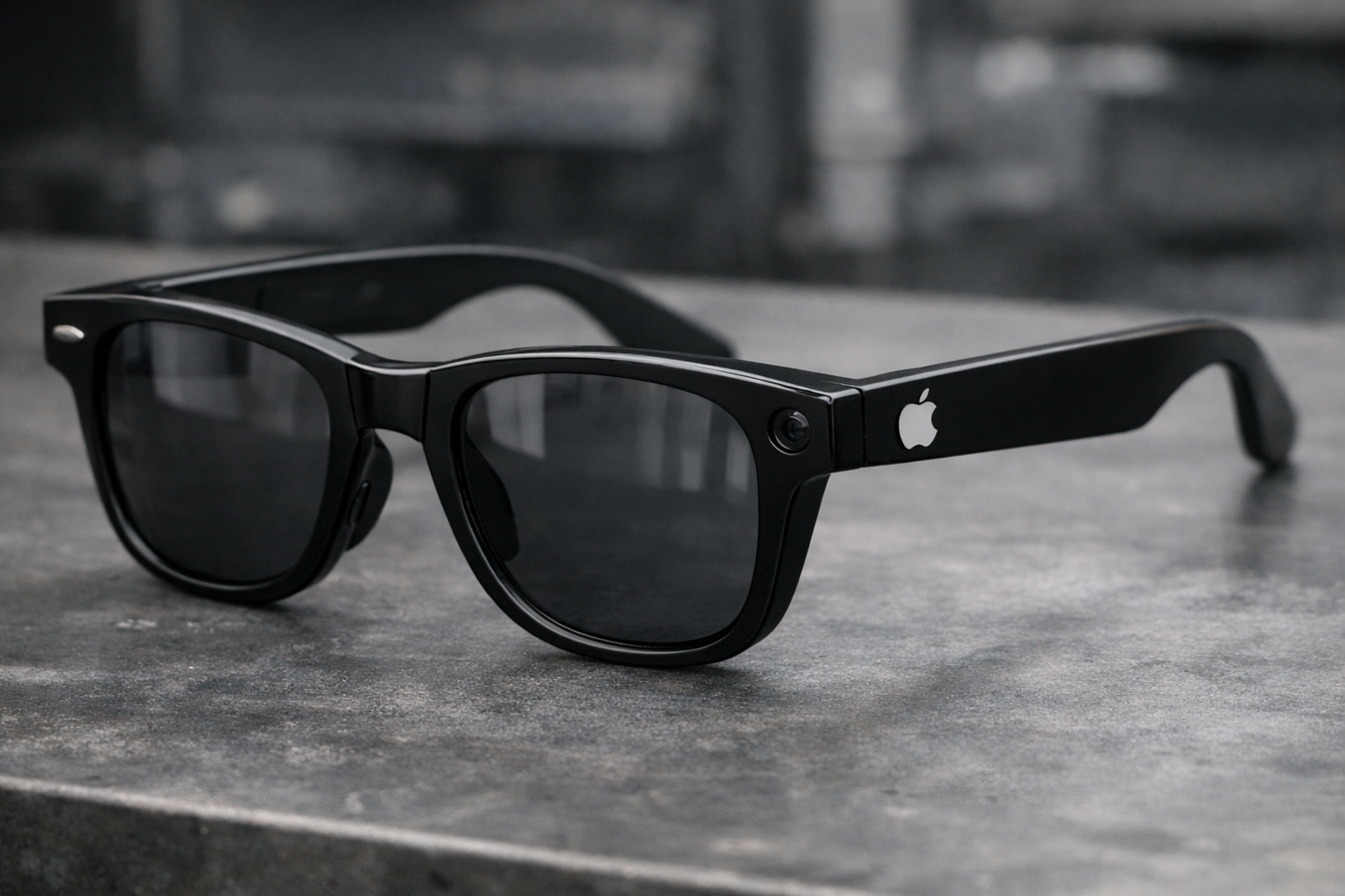 Apples smarta glasögon. AI-genererad