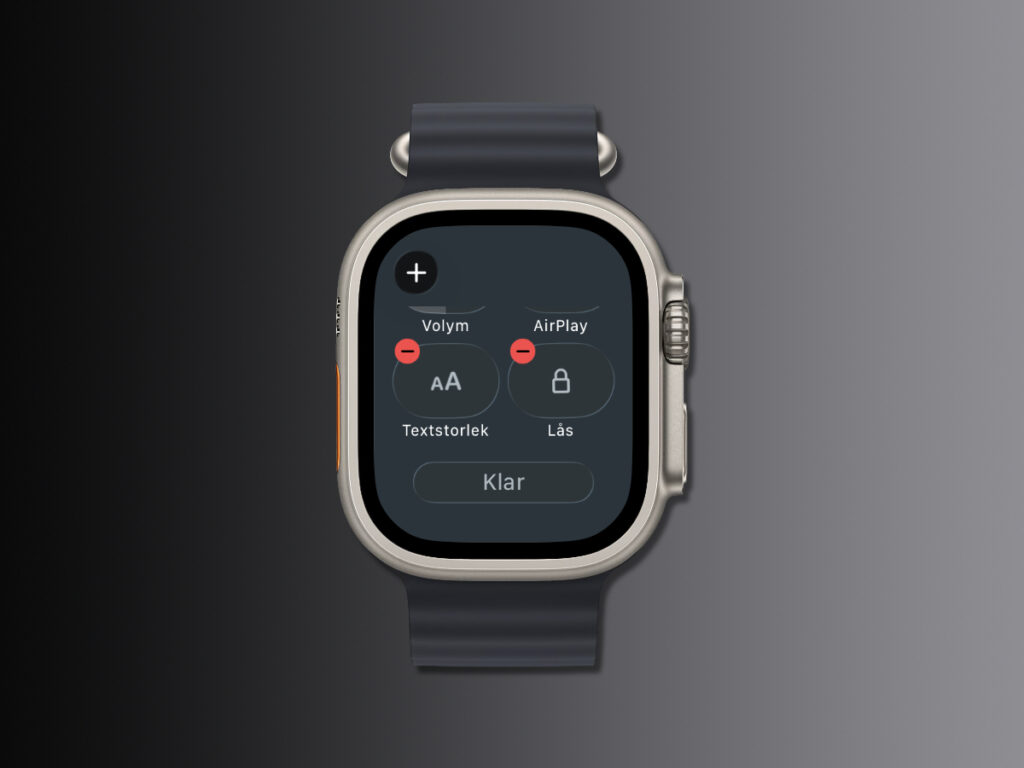 Anpassa kontrollcenter