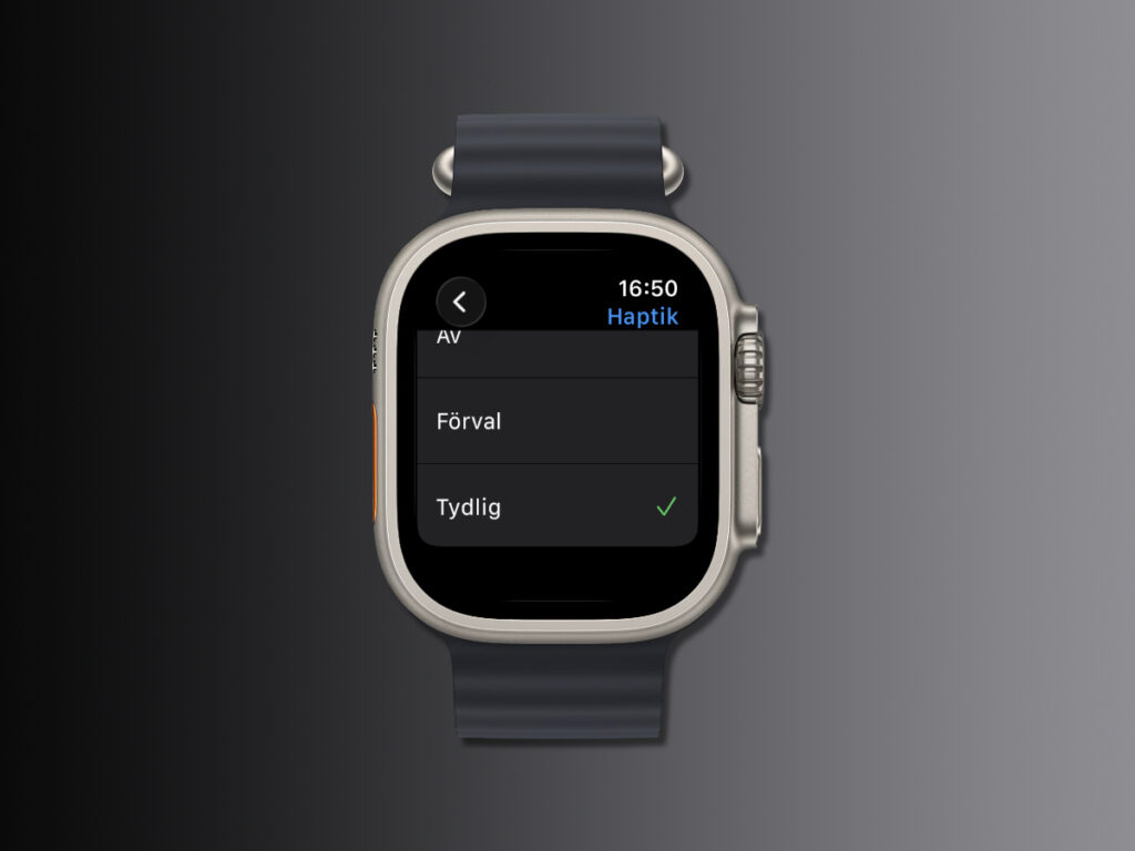 Justera vibrationsstyrkan