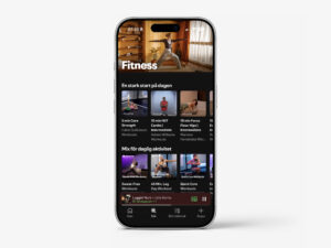 Spotify Fitness I en iPhone