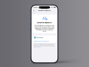 Kontakt för digitalt arv