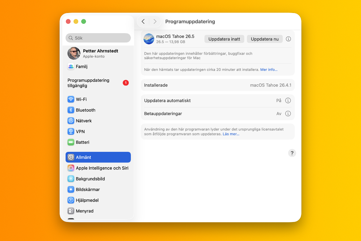 Programuppdatering