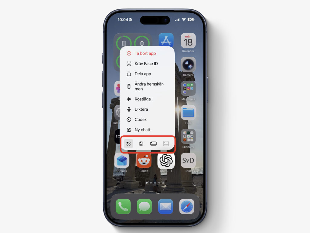 Appar till widgets
