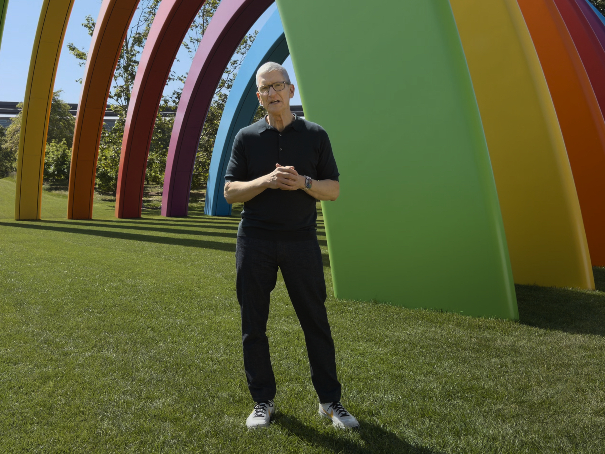 Tim Cook på Apple Campus